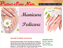 Tablet Screenshot of perfectsolarnails.com